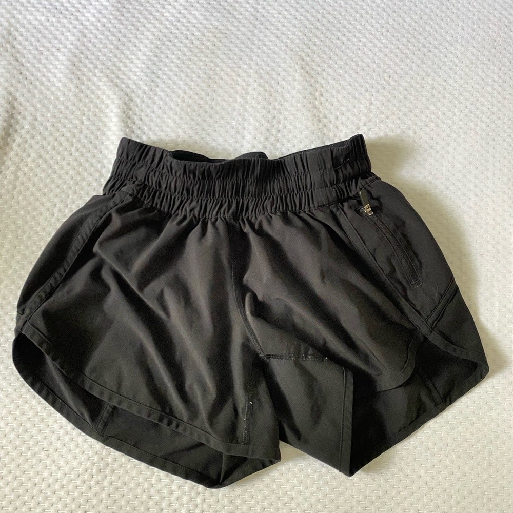 Lululemon tracker shorts- low rise 3” black